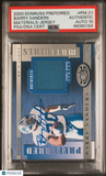 2000 Donruss Preferred Mat-Jrsy #PM-21 105/200  Barry Sanders Signed PSA Auto 10