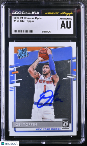 Obi Toppin 2020-21 Donruss Optic #158 Signed Card CGC Authentic JSA Auto Authentic Autographed