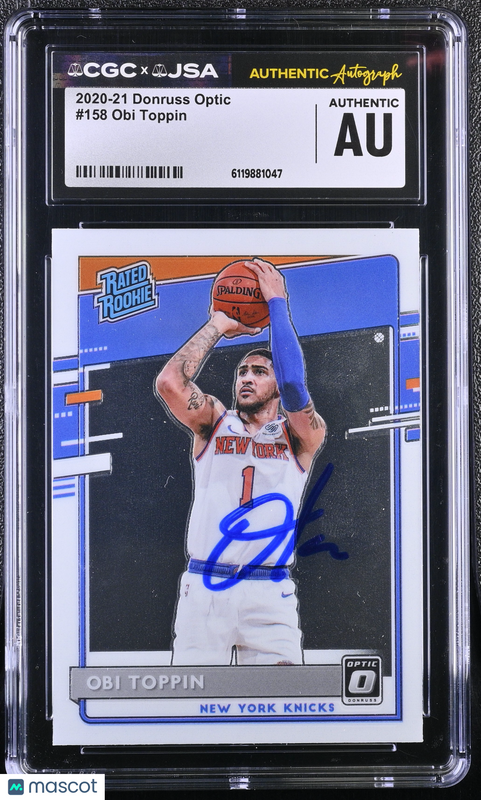 Obi Toppin 2020-21 Donruss Optic #158 Signed Card CGC Authentic JSA Auto Authentic Autographed
