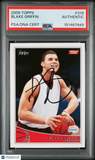2009 Topps #316 Blake Griffin Signed Card PSA A Auto A Autographed