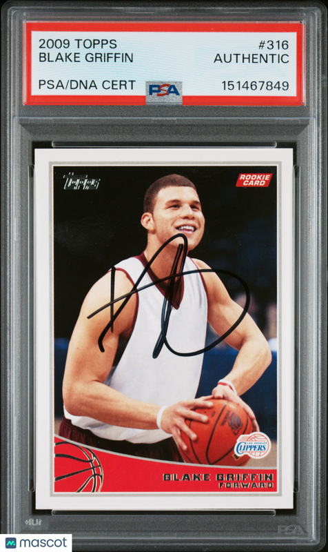 2009 Topps #316 Blake Griffin Signed Card PSA A Auto A Autographed