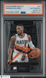 2016 Panini Select #51 Damian Lillard Signed Card PSA A Auto 10 Autographed