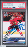 2023 Upper Deck #451 Connor Bedard Signed Card PSA 8 Auto A Autographed