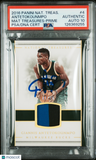 Giannis Antetokounmpo 2016 National Treasures #4 01/25 Signed Card PSA Auto 10