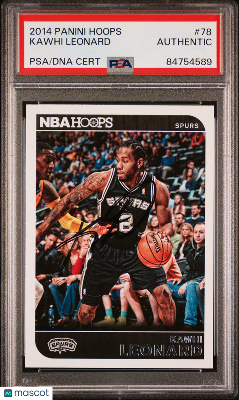 2014 Panini Hoops #78 Kawhi Leonard Signed Card PSA A Auto A Autographed