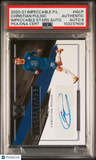 2020 Panini Impeccable Premier League #ISCP 14/99 Christian Pulisic PSA Auto 8
