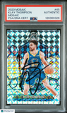 2023 Panini Mosaic #45 Klay Thompson signed card PSA A Auto A