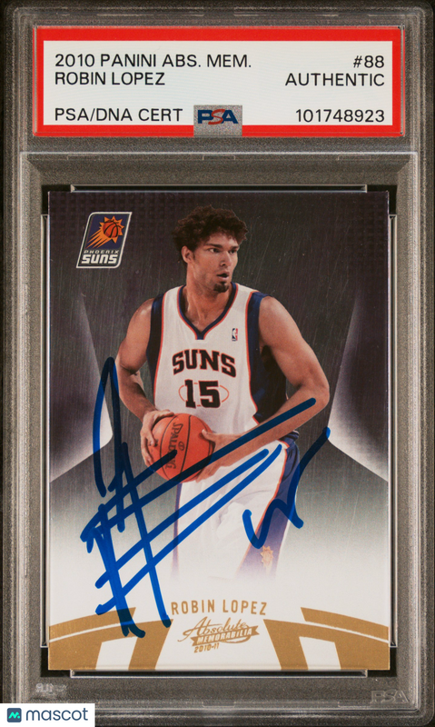 2010 Panini Absolute Memorabilia #88 Robin Lopez Signed Card PSA Auto Autograph