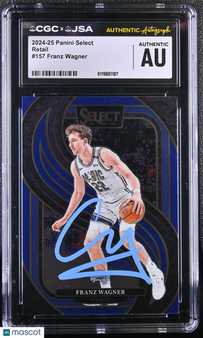 Franz Wagner 2024-25 Panini Select #157 Retail Signed Card CGC Auth JSA Auto Aut