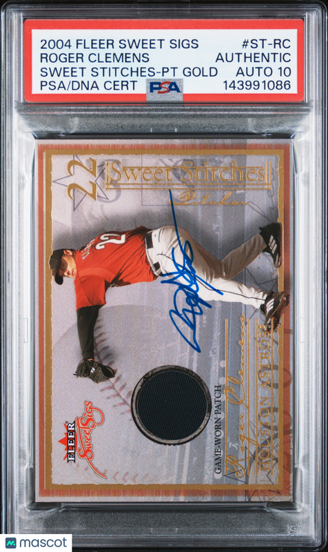 2004 Fleer Sweet Sigs Sweet #ST-RC Roger Clemens Signed Card Auto 10 PSA Astros