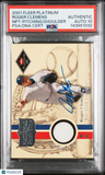 2001 Fleer Platinum National Patch Roger Clemens Signed Card Auto 10 PSA Yankees