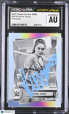 Roxanne Perez 2025 Topps Chrome WWE Refractor#44 Signed Card CGC Auth JSA Auto