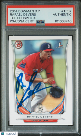 2014 Bowman Draft Picks Top Prospects #TP37 Rafael Devers PSA A Auto A