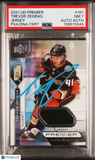 2021 Upper Deck Premier #101 Trevor Zegras Jersey signed card PSA 7 Auto A Ducks