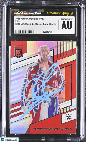 Cody Rhodes 2022 Panini Chronicles WWE #249 Elite Signed Card CGC Auth JSA Auto