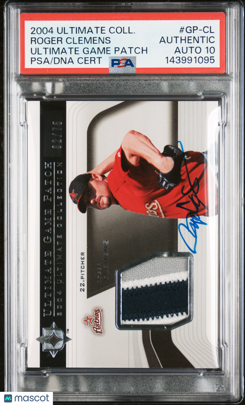 2004 Ultimate Collection #GP-CL 62/75 Roger Clemens Signed Card Auto 10 PSA Astr