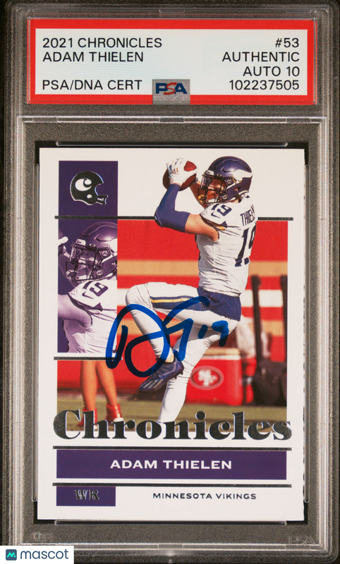 2021 Panini Chronicles #53 Adam Thielen PSA A Auto 10