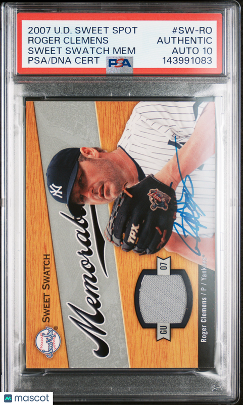 2007 Upper Deck Sweet Spot #SW-RO Roger Clemens Signed Card Auto 10 PSA Yankees