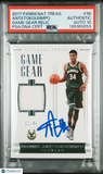 Giannis Antetokounmpo 2017 National Treasures #38 11/49 Signed Card PSA Auto 10