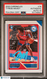 2020 Panini Chronicles #76 Tyrese Maxey PSA A Auto 10