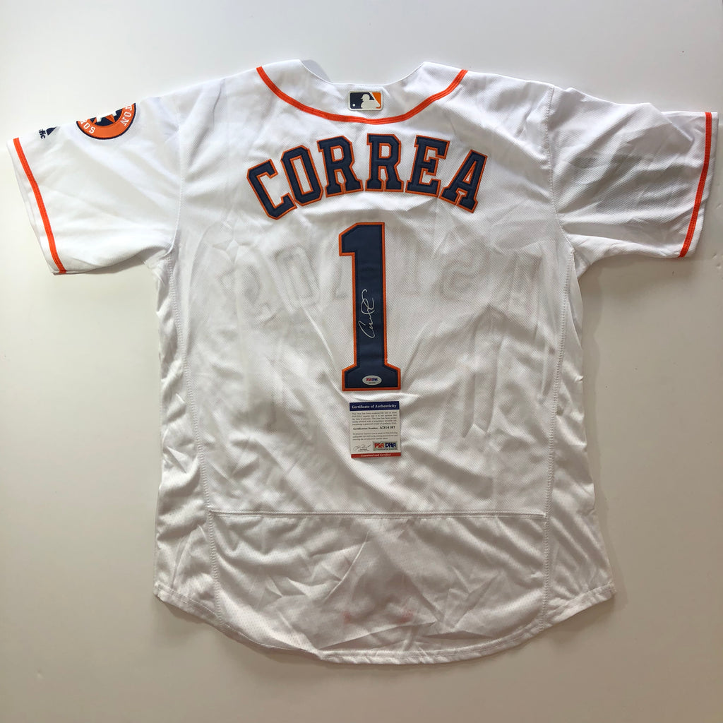 Carlos Correa Signed Autographed Gray Houston Astros Jersey