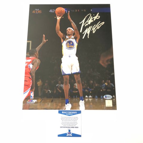 Patrick McCaw signed 11x14 photo BAS Beckett Golden State Warriors Autographed