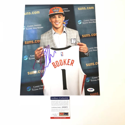 Devin Booker signed 11x14 photo PSA/DNA Phoenix Suns Autographed