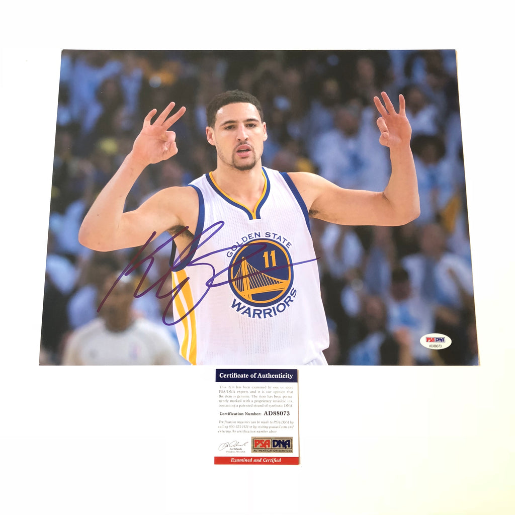 Klay Thompson Golden State Warriors Autographed Framed Jersey