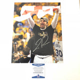 Zaza Pachulia signed 11x14 photo BAS Beckett Golden State Warriors Autographed