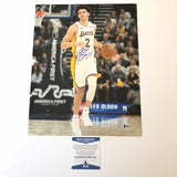 Lonzo Ball signed 11x14 photo BAS Beckett Los Angeles Lakers Autographed