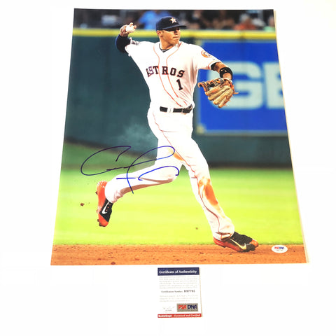 Carlos Correa signed 16x20 photo PSA/DNA Houston Astros Autographed