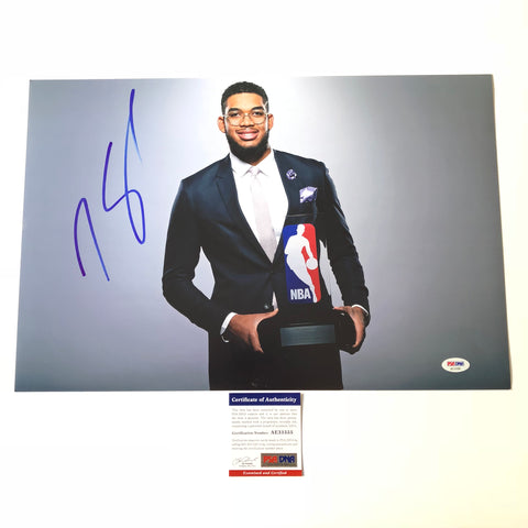 Karl Anthony Towns signed 12x18 photo PSA/DNA Minnesota Timberwolves Autographed