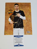 Zaza Pachulia signed 8x10 photo BAS Beckett Golden State Warriors Autographed