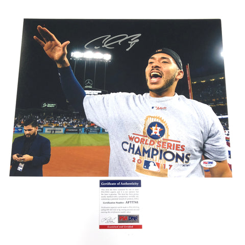 Carlos Correa signed 11x14 photo PSA/DNA Houston Astros Autographed