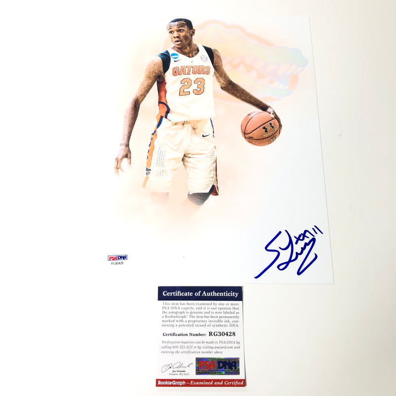 Scottie Lewis Signed 8x10 Photo PSA/DNA Florida Gators Autographed