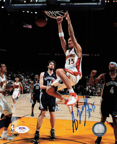 Andris Biedrins signed 8x10 photo PSA/DNA Warriors Autographed