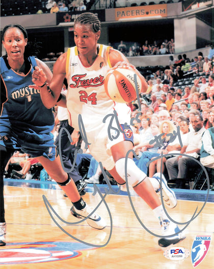 Tamika Catchings Signed 8x10 photo WNBA PSA/DNA Indiana Autographed