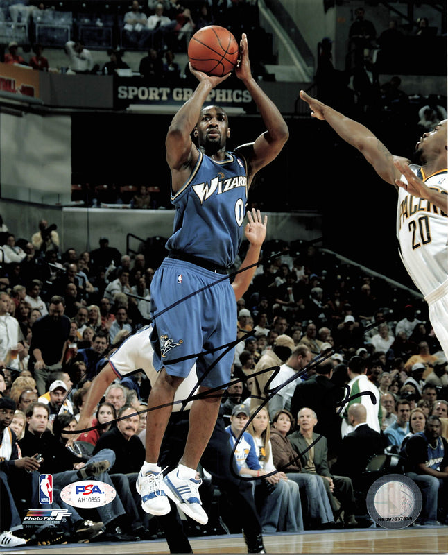 Gilbert Arenas signed 8x10 photo PSA/DNA Washington Wizards Autographed