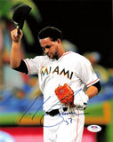 Henderson Alvarez signed 8x10 photo PSA/DNA Miami Marlins Autographed