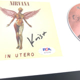 Krist Novoselic Framed Signed CD Cover Disc PSA/DNA Nirvana autographed IN UTERO