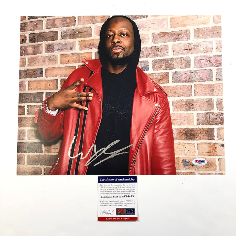 Wyclef Jean signed 11x14 photo PSA/DNA autographed
