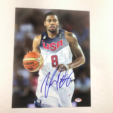 Rudy Gay signed 11x14 photo PSA/DNA Team USA Autographed