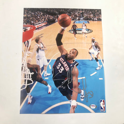 Shelden Williams signed 11x14 photo PSA/DNA Atlanta Hawks Autographed