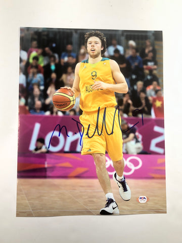 Matthew Dellavedova signed 11x14 photo PSA/DNA Australia Cavaliers Autographed
