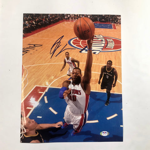 Greg Monroe signed 11x14 photo PSA/DNA Detroit Pistons Autographed Bucks