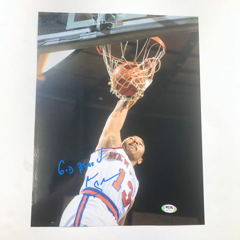 Mark Jackson signed 11x14 photo PSA/DNA New York Knicks Autographed