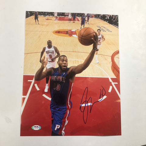 Greg Monroe signed 11x14 photo PSA/DNA Detroit Pistons Autographed Bucks