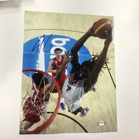 Kenneth Faried signed 11x14 photo PSA/DNA Denver Nuggets USA Basketball Autographed