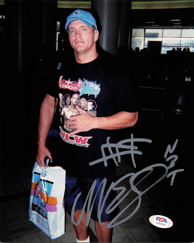 Mike Sanders signed 8x10 photo PSA/DNA COA WWE Autographed Wrestling