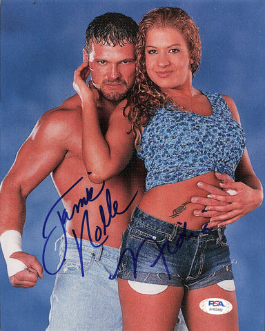 Nidia & Jaime Noble signed 8x10 photo PSA/DNA COA WWE Autographed Wrestling